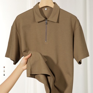 Camisetas Polo de Golf para Hombre, 220GSM, Algodón y Poliéster, Talla Grande, con Logotipo Bordado Personalizado - Product Image 3