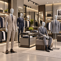 Mannequin Homme Musclé Luxe Noir Chrome Or Rose Debout/Assis pour Vitrine de Magasin de Vêtements – Vente en Gros
