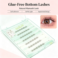 Fournisseur de plateaux de cils, extensions de cils à marque privée, cils inférieurs naturels individuels, faux cils inférieurs doux et légers