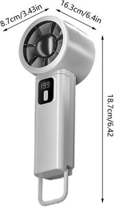 2026 New 199 Speed Mini Wind Small Cooling Hand <b>Fan</b> Portable Mini Usb Mini Pocket Rechargeable <b>Handheld</b> <b>Fan</b> with Hook - Product Image 2
