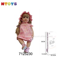 Offre Spéciale – Poupée Reborn de 55 cm, Style Floral Doux, Réaliste, Corps Entier en Vinyle Souple, Jouet pour Fillette, Accessoires pour Enfants