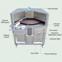 Nouveau four domestique compact en acier inoxydable 304, électrique/gaz, pour boulangerie arabe, tandoori, naan, tortillas de maïs, pain pita, haute efficacité énergétique