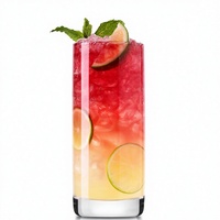 Vaso Highball de Cristal Premium de 310 ml, Base Gruesa, Fondo Resistente, Transparente, para Bebidas, Cócteles, para el Hogar, Hotel, Fiestas