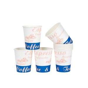 Gobelet en papier de 8 oz personnalisé avec logo, à paroi simple, jetable, taille personnalisée, gobelet en papier de 8 oz pour café chaud/froid, jus, thé - Product Image 2