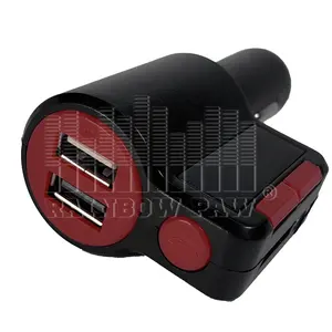 Reproductor mp3 para coche, dispositivo inalámbrico bt 5,0, manos libres, Cargador usb dual, Transmisor fm, KCB-905