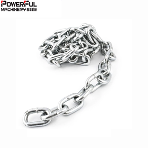 Cadenas de acero al carbono soldadas electrogalvanizadas chapadas en zinc G80 DIN 5685 766 763 8mm Grade30 Standard - Product Image 2