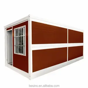 Cbox 설치 쉬운 20 Ft 접이식 난민 주택 캠프 임시 대피소 사이트 사무실 조립식 접이식 확장 컨테이너 하우스