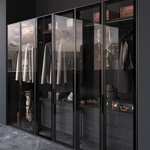 <span class=keywords><strong>Armadio</strong></span> in Legno di Stile Moderno e Lussuoso con Porte in Vetro, Grande Capacità, Durevole, per <span class=keywords><strong>Camera</strong></span> <span class=keywords><strong>da</strong></span> <span class=keywords><strong>Letto</strong></span> di Villa, Prodotto a Foshan - Product Image 2
