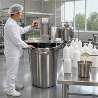 Cuve de mélange en acier inoxydable avec agitateur, machine à fabriquer du savon liquide pour shampooing, détergent, cosmétiques