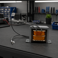 Transformateur de puissance EI 100% cuivre, imprégné sous vide, sortie de tension personnalisée, transformateur basse fréquence pour alimentation d'amplificateur