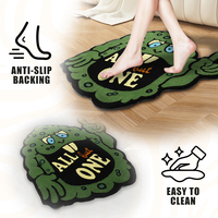 Tapis doux fait à la main de forme personnalisée 3D tapis épais tapis de forme irrégulière