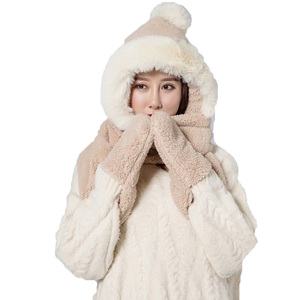 Écharpe de costume chaud d'hiver Offre Spéciale, gants chauds d'extérieur d'hiver, écharpe en fausse fourrure - Product Image 5