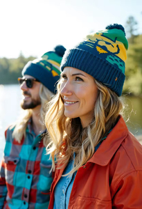 Wholesale Custom 100% Acrylic <strong>Pom</strong> <strong>Pom</strong> Knitted Hat Outdoor Ski Sports Keeping Warm Winter <strong>Beanies</strong> - Product Image 3