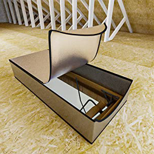Installation facile Couverture isolante d'escalier de <span class=keywords><strong>grenier</strong></span> argentée imperméable Couverture de <span class=keywords><strong>grenier</strong></span> d'intérieur avec la fermeture éclair - Product Image 3