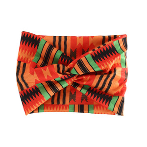 Nouveau Bandeau Large en Tissu Élastique Noué, Imprimé Coloré, Accessoire Cheveux Femme, Turban Sportif - Product Image 5