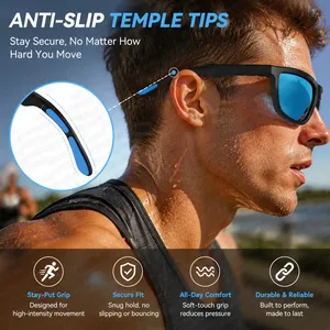 M01SPro Smart Audio Glasses AI Translation <b>Bluetooth</b> Call Touch Color Change Lens Sunglasses Dual <b>Mic</b> ENC Noise Reduction IP65 - Product Image 6