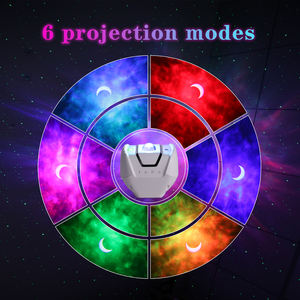 Projecteur d'étoiles intelligent pour la maison avec contrôle Alexa et application Galax, lampe à nébuleuse, océan et lune avec fonction musicale - Product Image 2