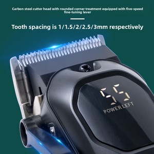 Set Professionale di <span class=keywords><strong>Tagliacapelli</strong></span> e Regolabarba Ricaricabile Senza Fili con Logo Personalizzato - Product Image 2