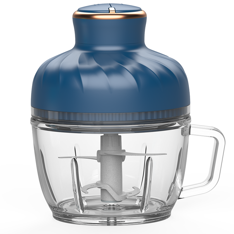 Blue glass with handle