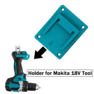 <span class=keywords><strong>Support</strong></span> de rangement pour outils en plastique, <span class=keywords><strong>support</strong></span> de fixation pour <span class=keywords><strong>batterie</strong></span> Li-ion <span class=keywords><strong>18V</strong></span> Makita et <span class=keywords><strong>Bosch</strong></span>, étui pour perceuse - Product Image 3