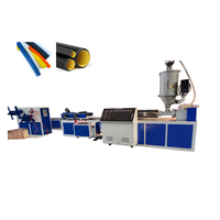 PVC Ondulé Égout Noir Double Paroi Renfort Flexible En Plastique Tuyau Tuyau Tube Production Making Machine Ligne