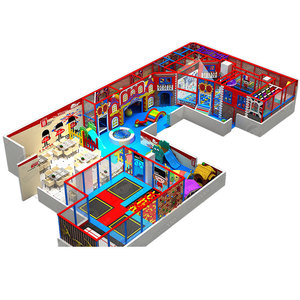 Volcano <b>Indoor</b> Playground,triple <b>Slide</b>,roller <b>Slide</b> Ball Pit,Carousel,climbing Net,19*10*4m 190sqm 2045sqft 62*33*13ft - Product Image 3