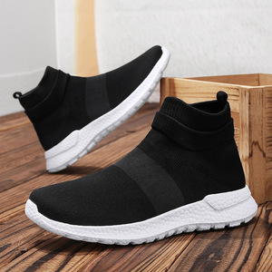 Calzado Deportivo Casual para Hombre, Talla Grande, Estilo Clásico, Color Negro Sólido, Transpirable, de Caña Alta, para Parejas - Product Image 4