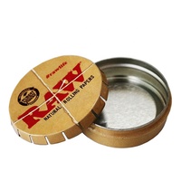 Boîte en métal Click Clack pour emballage, petite boîte en fer blanc de Noël de qualité alimentaire, mini-boîtes personnalisées pour chewing-gum et bonbons, forme arrondie