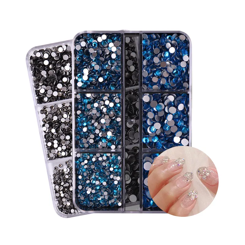 Rosalind-conjunto de herramientas de manicura de alta calidad, piedras para uñas 3d, venta al por mayor, diamantes de imitación, 6 tipos opcionales, kit de diamantes de imitación para diseño