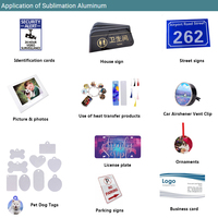 Plaque en aluminium vierge pour impression par sublimation, personnalisable, pour artisanat métallique, cadeaux et projets DIY