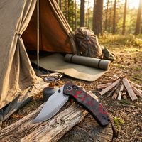 Couteau pliant personnalisé, couteau de poche tactique en acier VG-10, couteau d'assistance à l'ouverture pour le camping et la randonnée, outil utilitaire en gros T0042-6