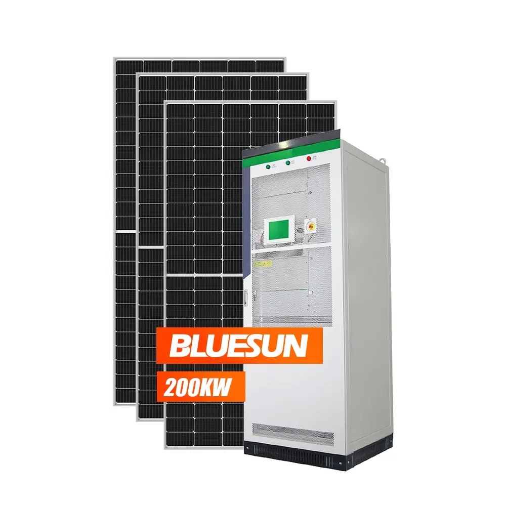 Sıcak satış Bluesun güneş komple güneş sistemi 200kw pil için en iyi güneş enerjisi sistemleri ev