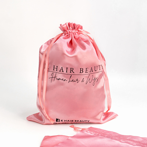Luxury Soft Pink Satin Gift <b>Bags</b> Clothes Packing Draw <b>String</b> <b>Bag</b> Satin Silk Drawstring <b>Bag</b> for Gift Present - Product Image 3