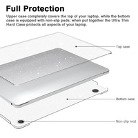 Usine pour MacBook clair Ultra mince Stardust Shell en vrac Stock Direct conception personnalisée pour Macbook Pro 13 étui léger