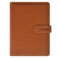Ensemble de cahiers en cuir gaufré à la main vintage taille B5 avec reliure à feuilles mobiles et spirale cadeau du gouvernement
