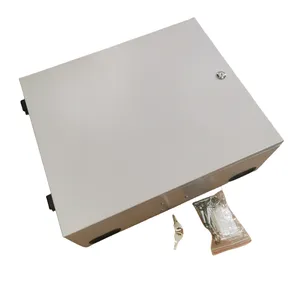 China Supplier Fiber Splitter Enclosure Indoor 72port 72cores Fiber Optic Splitter Box Metal Box