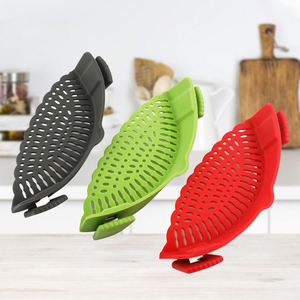 Colador de Cocina Snap N Strain para Ollas y Pastas - Colador Ajustable de Silicona con Clip para Ollas, Sartenes y Tazones - Product Image 4