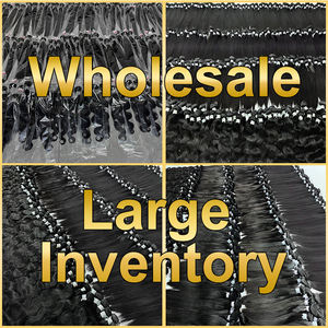 Haarbundels van mensenhaar, Birmaanse krullende bundels, mensenhaar, snel te plaatsen met spiraalvormige uiteinden, haarextensions om in te naaien, echt maagdelijk Remy-haar - Product Image 6