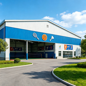 Salle de sport spacieuse en structure acier, bâtiment préfabriqué Q355B résistant à la corrosion pour installations gouvernementales - Product Image 1