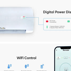 Climatiseur solaire mural <span class=keywords><strong>de</strong></span> 0,75 tonne certifié CE, 9000 BTU, réfrigérant R32, contrôle intelligent par application/WiFi, pour camping-car extérieur - Product Image 3