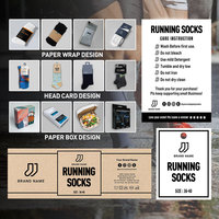 Chaussettes de Course de Haute Qualité Respirantes Fines Blanches Mi-Mollet Personnalisées pour Sport et Gym