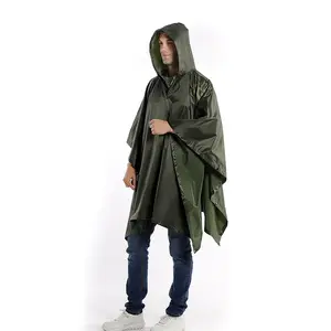 Multifunctional PVC Raincoat Transformable Rain Poncho Unisex Rain Cape For Adults