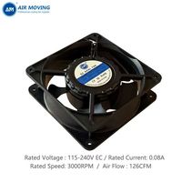 Ventilateur de refroidissement à air EC AM12038MEC5, 120*120*38MM, vente en gros d'usine, ventilateur axial PWM 220-240V pour boîtiers et armoires d'ordinateurs