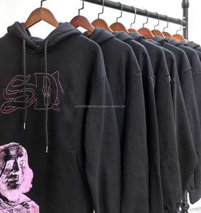Ventes en gros de sweats à capuche de haute qualité, 100% coton SDLL, streetwear, imprimés avec des strass, sweats à capuche surdimensionnés pour hommes - Product Image 4