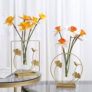 Vase à fleurs en fer forgé style nordique, prix promotionnel, décoration intérieure, vase décoratif pour fleurs - Product Image 3