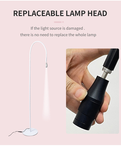 Ánh sáng trắng nguồn bàn đạp chuyển đổi với bộ đếm thời gian dẫn UV ghép sai Lash mở rộng chữa lông mi Keo UV Lash đèn - Product Image 6