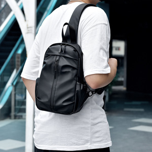 Sac bandoulière en cuir haut de gamme pour homme, simple, élégant, tendance, décontracté, polyvalent pour les trajets quotidiens - Product Image 3