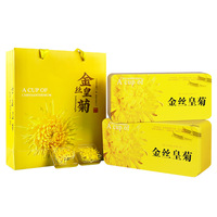 Thé aux chrysanthèmes impériaux à fil doré, marque privée OEM, grande fleur, détoxifiant à base de plantes pour la santé du foie et rafraîchissant, vente en gros
