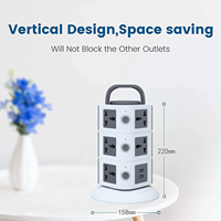 Multiple Plug Handle Tower Extension Board Protection contre les surcharges Extension électrique Trailing Socket Universal Outlet Power Strip
