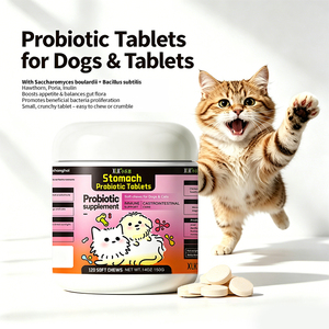 Nahrungsergänzungsmittel für Haustiere - Probiotische Tabletten für Hunde und Katzen - OEM/ODM - Verdauung und Darmgesundheit - Ausgleich der Darmbakterien - Product Image 2